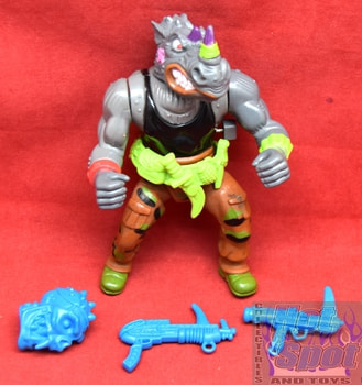 1991 Wacky Action Machine Gunnin' Rocksteady Figure