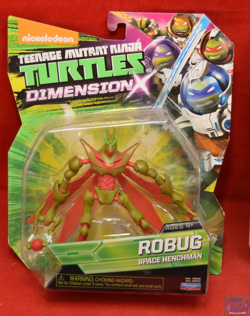 rare 5" ROBUG Space Henchman Dimension X Teenage Mutant Ninja Turtles figure 