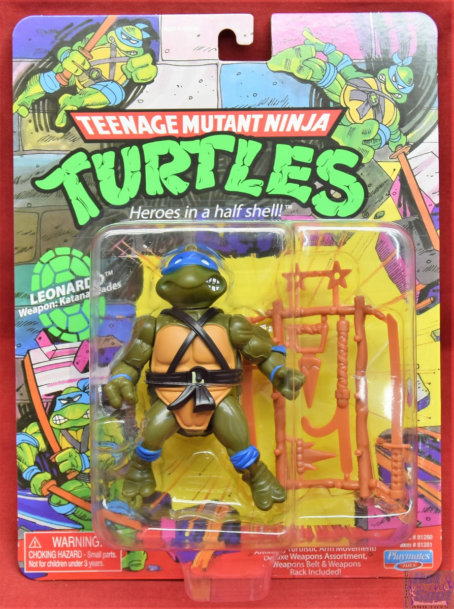  Teenage Mutant Ninja Turtles: 12” Original Classic Leonardo  Giant Figure by Playmates Toys : Toys & Games