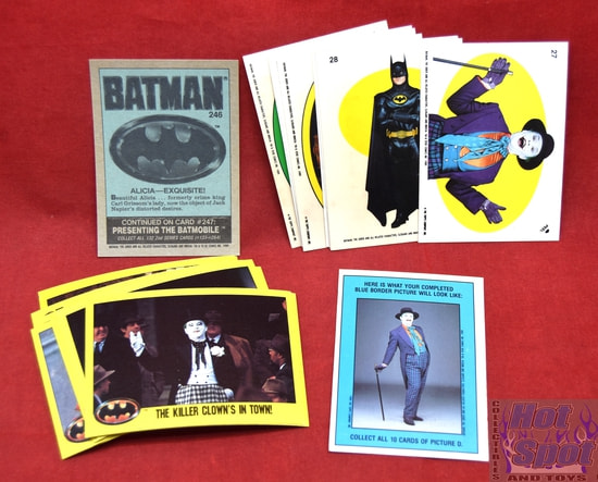 1989 Batman Movie Series 2 Topps 132 Cards / 22 Stickers