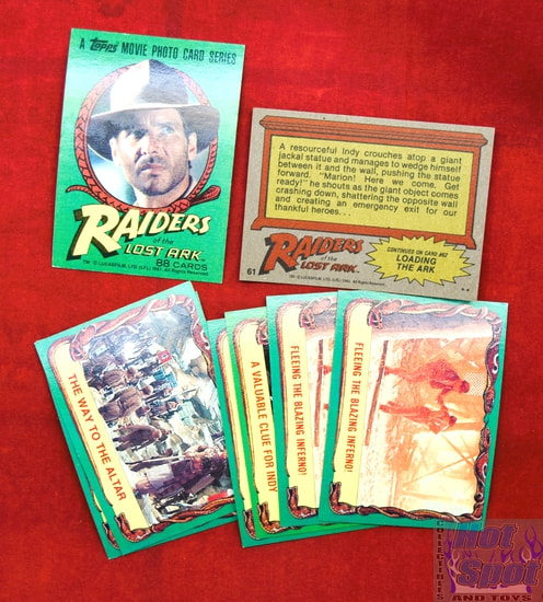 1981 Raiders of the Lost Ark Topps 88 Cards