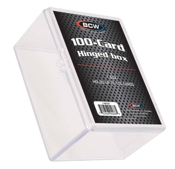 BCW Hinged Trading Card Box - 100 Cards