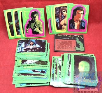 1979 Incredible Hulk Topps 88 Cards / 22 Stickers