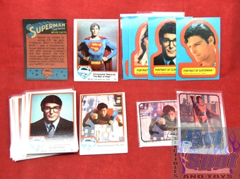 1978 Superman Series 1 Topps 77 Cards / 12 Stickers