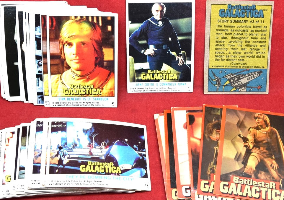 その他 1978 Battlestar Galactica trading cards 1978 Universal City Studios Battlestar Galactica Trading