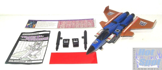 1985 G1 Decepticon Jet Dirge Figure Parts
