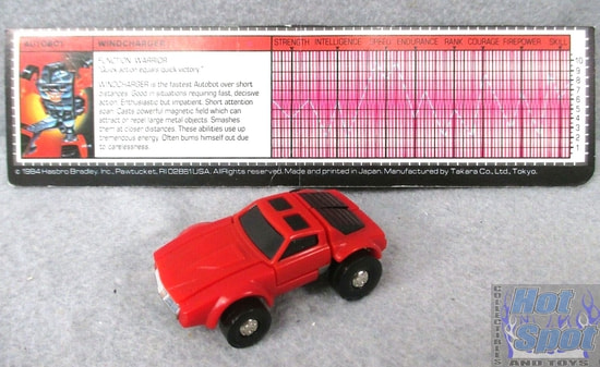 1984 G1 Autobot Mini Vehicle Windcharger Parts