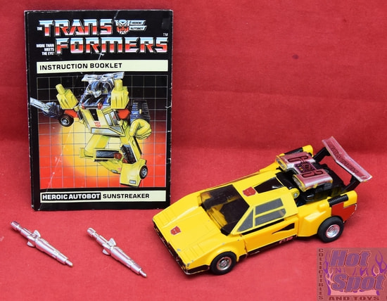 1984 G1 Autobot Car Sunstreaker Figure & Parts