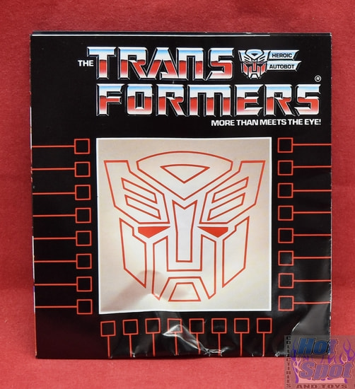 1986 Transformers Catalog Insert Brochure