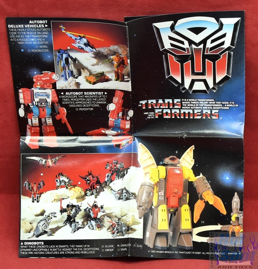 Hot Spot Collectibles and Toys 1985 Transformers Catalog Insert Check