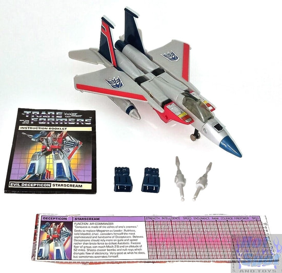 1984 G1 Decepticon Jet Starscream Parts