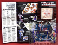 1986 Transformers Catalog Insert Brochure