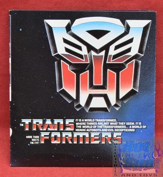 1985 Transformers Catalog Insert Brochure