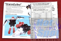 1984 Transformers Catalog Mail Away Order Form Brochure Insert
