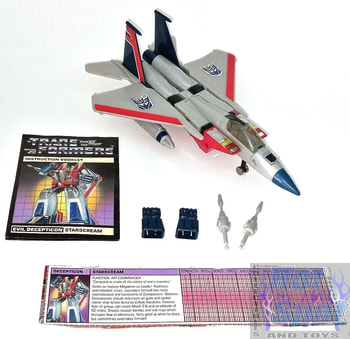 1984 G1 Decepticon Jet Starscream Parts
