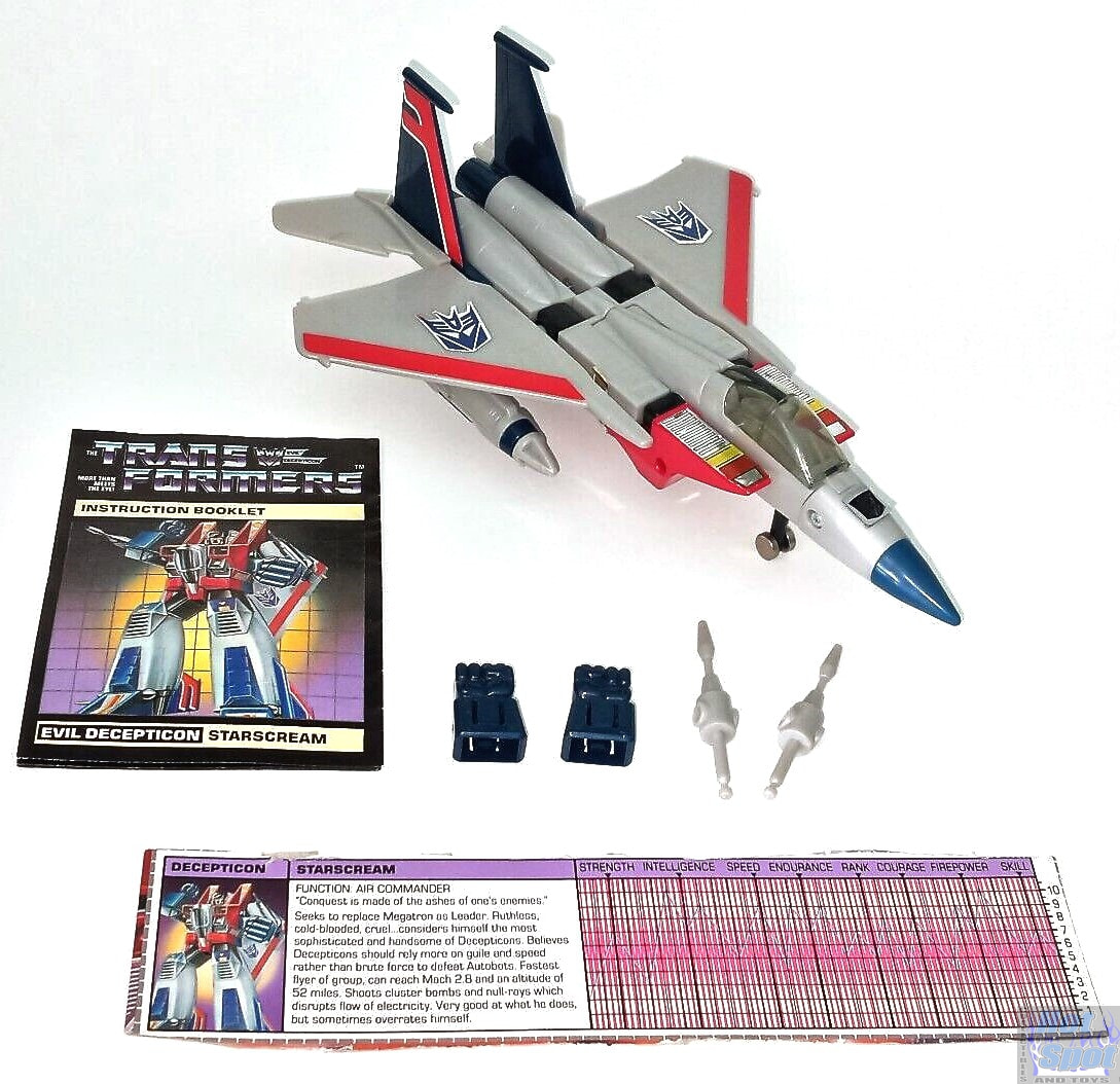 Vtg Transformers G1 1984 Decepticon Skywarp SHORT MISSILE jet weapon accessory 