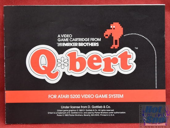 Atari 5200 Qbert Instruction Booklet