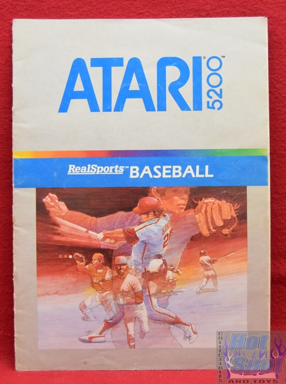 Atari 5200 Baseball Instruction Booklet