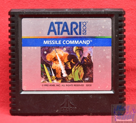 Atari 5200 Missile Command Cartridge w/ Overlay