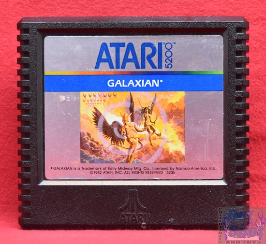 Atari 5200 Galaxian Cartridge w/ Overlay