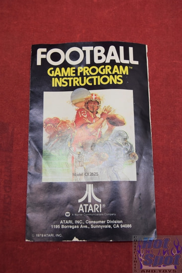 Football Atari Instruction Booklet