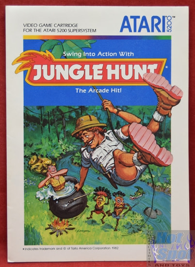 Atari 5200 Jungle Hunt Instruction Booklet