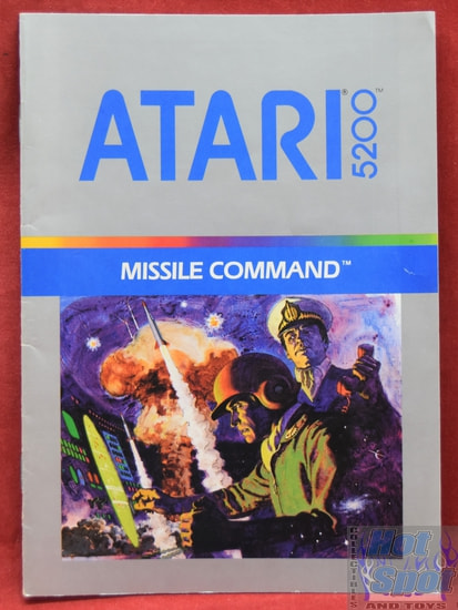 Atari 5200 Missile Command Instruction Booklet