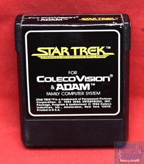 Coleco Vision Star Trek Strategic Operations Simulator Game Cartridge