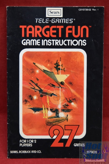 Target Fun Game Instructions - Sears Tele-Games
