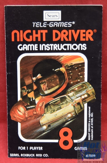 Night Driver Game Instructions - Sears Tele-Games