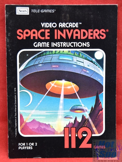 Space Invaders Instructions Booklet - Sears Tele-Games