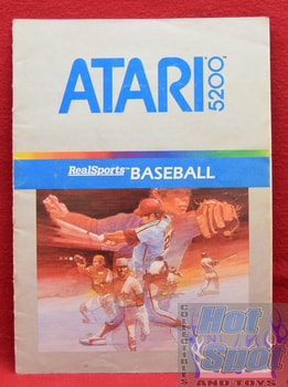 Atari 5200 Baseball Instruction Booklet