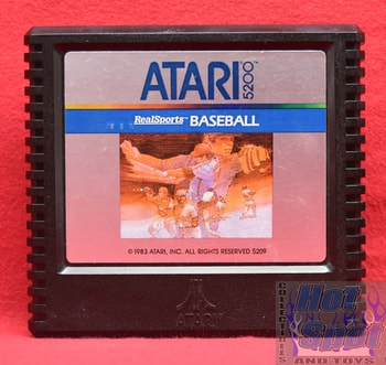Atari 5200 Baseball Cartridge w/ Overlay