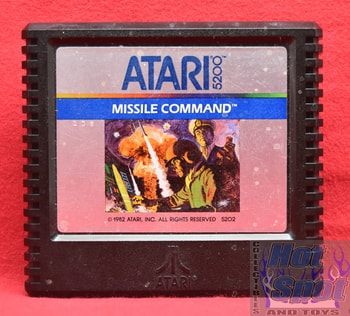 Atari 5200 Missile Command Cartridge w/ Overlay