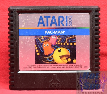 Atari 5200 Pac-Man Cartridge w/ Overlay
