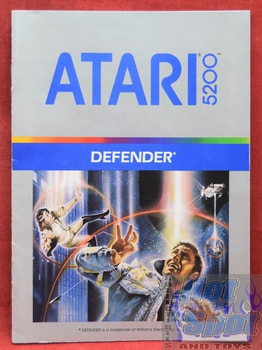 Atari 5200 Defender Instruction Booklet