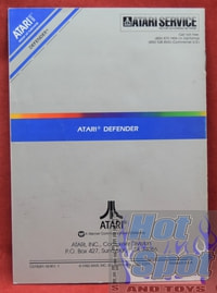Atari 5200 Defender Instruction Booklet
