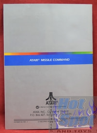 Atari 5200 Missile Command Instruction Booklet