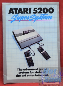 Atari 5200 Super System Insert Poster Catalog 1983