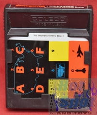 Coleco Vision WarGames Game Cartridge & Overlay