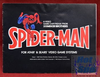 Spider Man Instruction Booklet - Parker Brothers