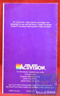 Activision Video Game Cartridge Catalog 1982