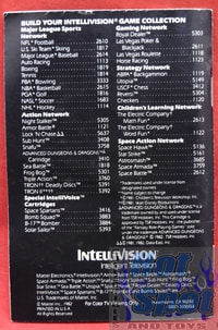Intellivision Mattel Electronics 1982 Catalog