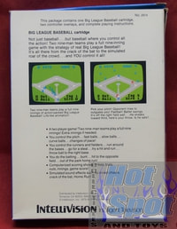 Intellivision Big League Baseball Box ONLY