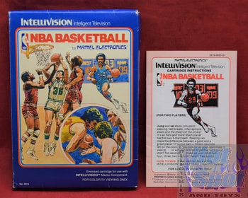 Intellivision NBA Basketball Box and Instructions ONLY