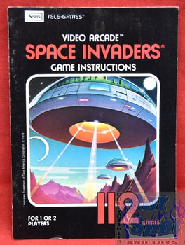 Space Invaders Instructions Booklet - Sears Tele-Games