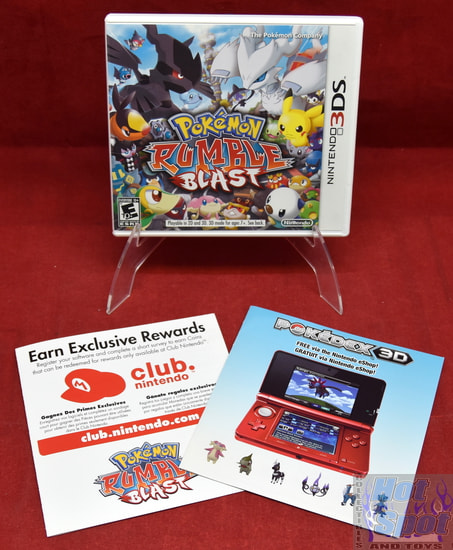 3DS Pokémon Rumble Blast Case & Inserts