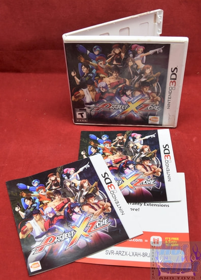 3DS Project X Zone Covers, Cases, and Booklets