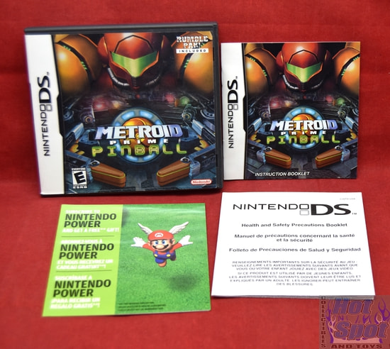 Metroid Prime Pinball Original Case, Slipcover & Booklets