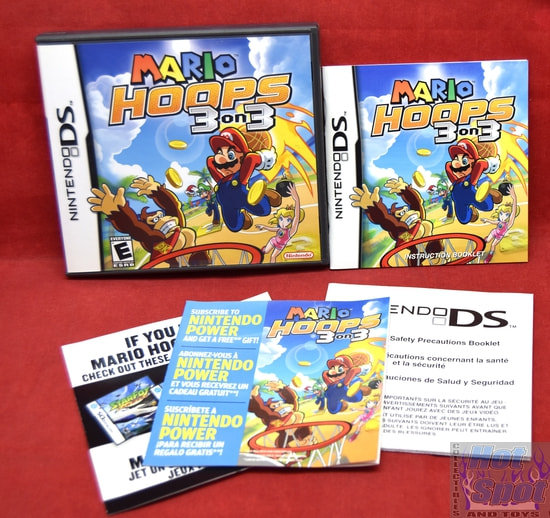 Mario Hoops 3 on 3 Original Case, Slipcover & Booklets